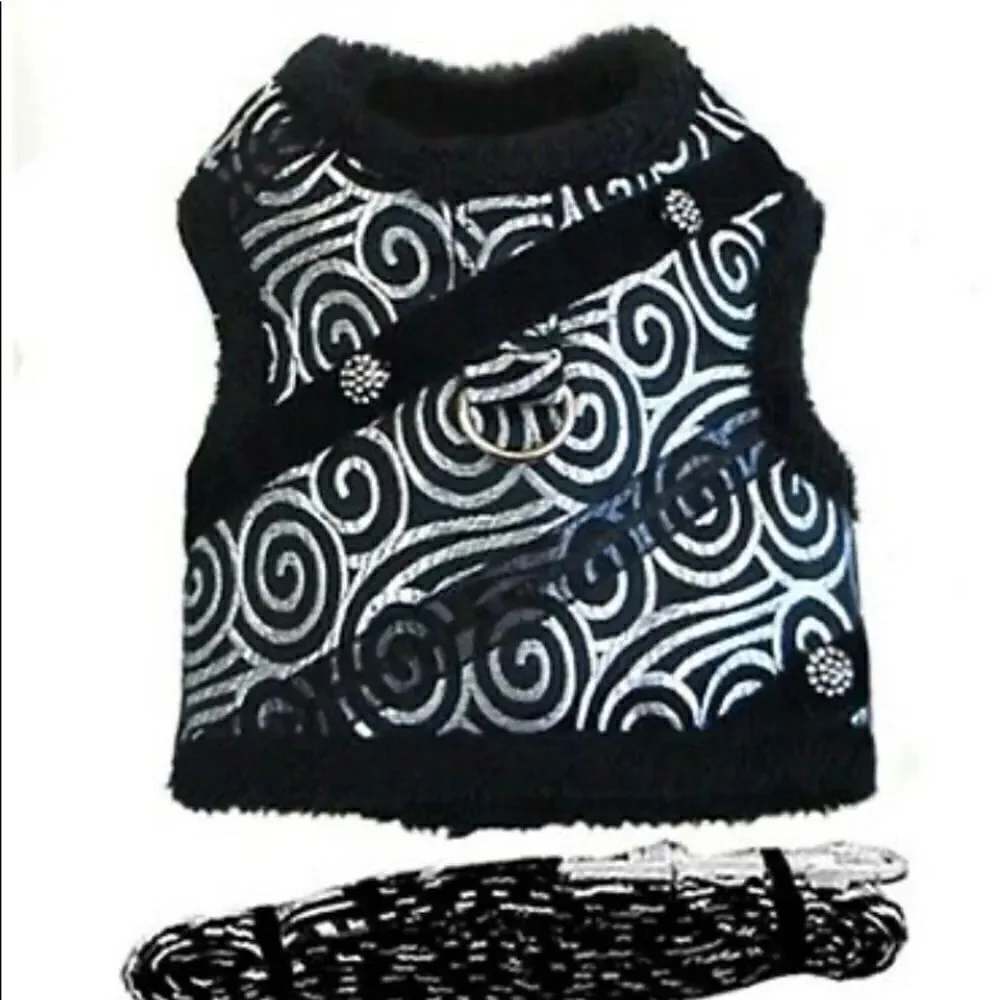 Doggie Design Brocade black/silver size large